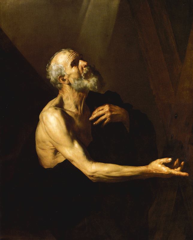 Saint André - Jusepe de Ribera image 1 copie de tableau peinte à la main