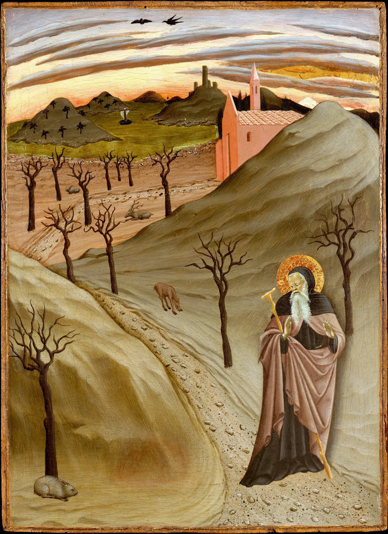Heiliger Antonius Abt in der Wüste - Meister der Osservanza