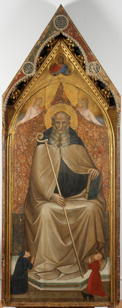 Heiliger Antonius, inthronisierter Abt - Spinello Aretino