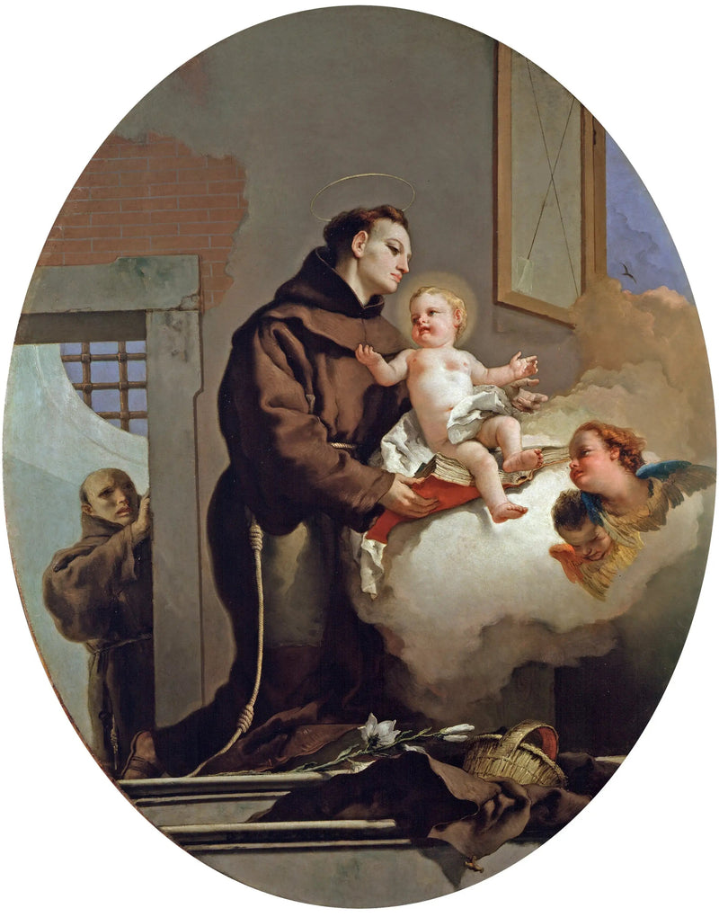 Saint Antoine de Padoue mit dem Jesuskind - Giovanni Battista Tiepolo
