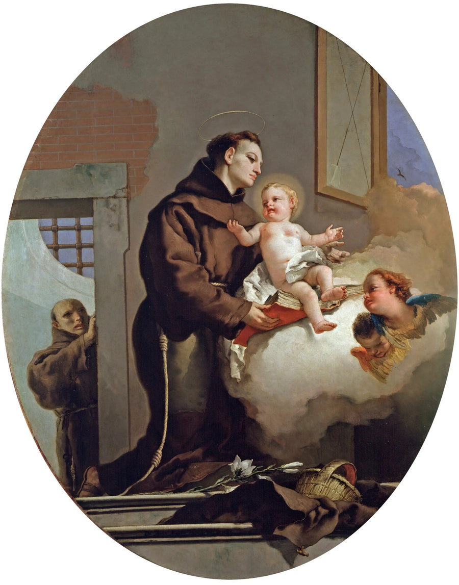 Saint Antoine de Padoue mit dem Jesuskind - Giovanni Battista Tiepolo