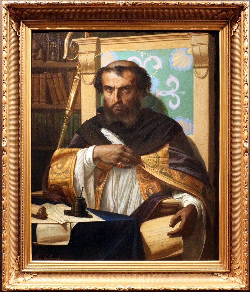 Augustinus in seinem Büro - Alexandre Cabanel