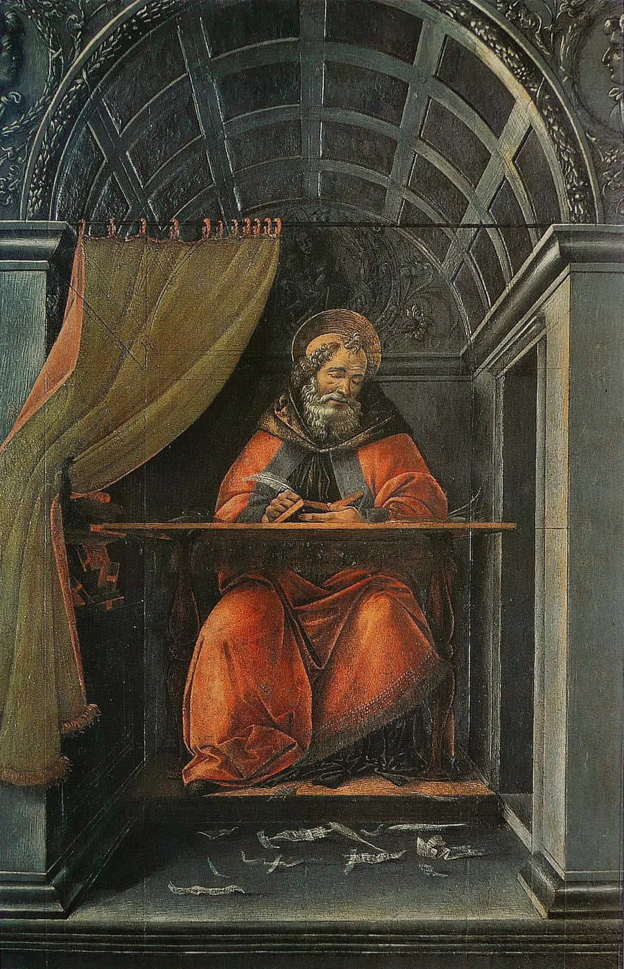 Heiliger Augustinus in seinem Arbeitszimmer - Sandro Botticelli