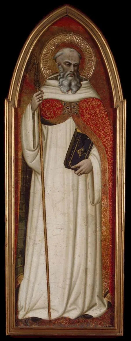 Saint Benoît (Flügel eines Polyptychs) - Spinello Aretino