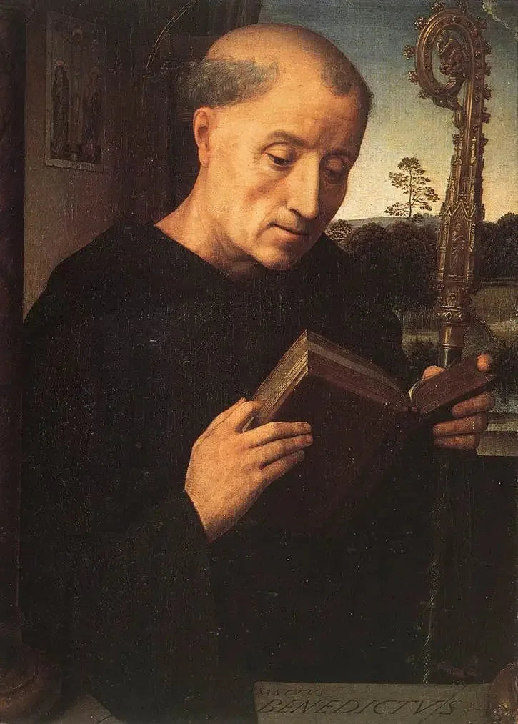 Saint Benoît : Linker Flügel - Hans Memling