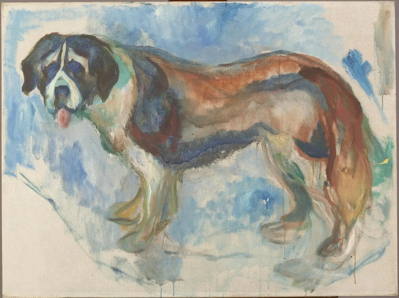 Sankt Bernhard im Schnee - Edvard Munch