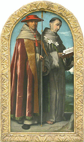 Saint Bonaventura und Heiliger Antonius von Padua - Alessandro Bonvicino