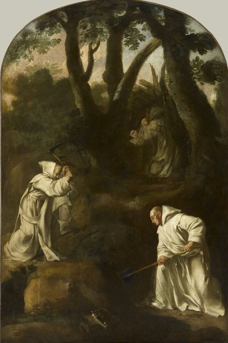 Heiliger Bruno im Gebet in seinem Oratorium - Eustache Le Sueur