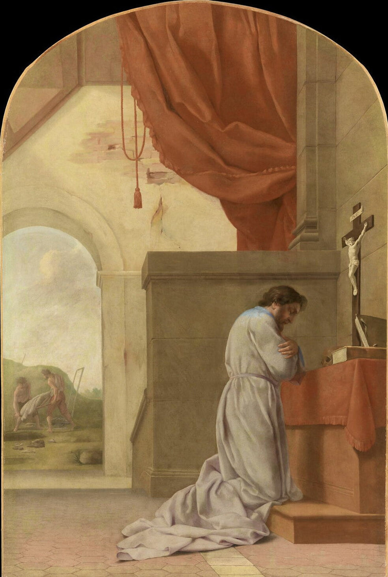 Heiliger Bruno im Gebet - Eustache Le Sueur