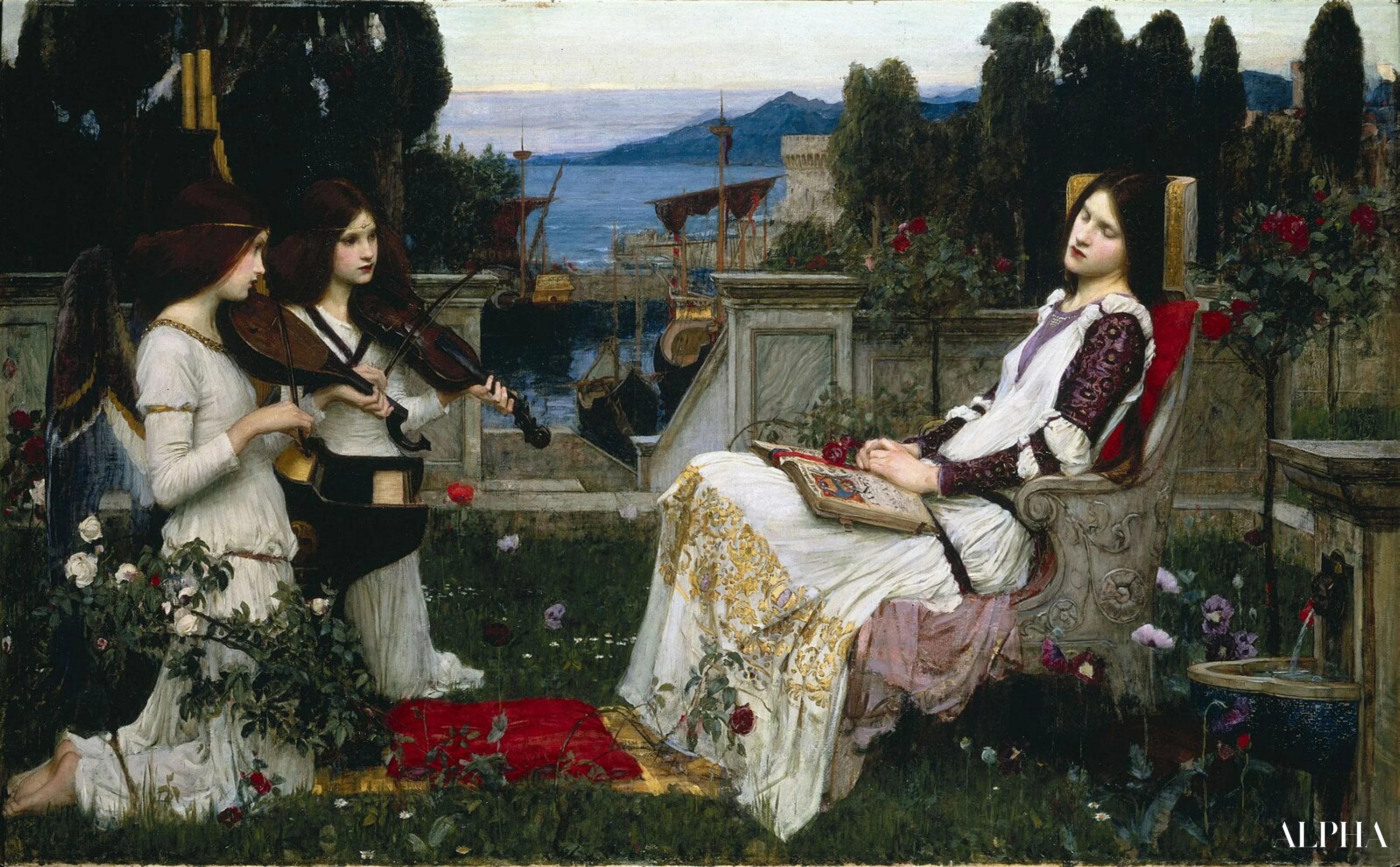 Reproduction du tableau « Saint Cecilia - John William Waterhouse » par Alpha Reproduction en peinture à l’huile