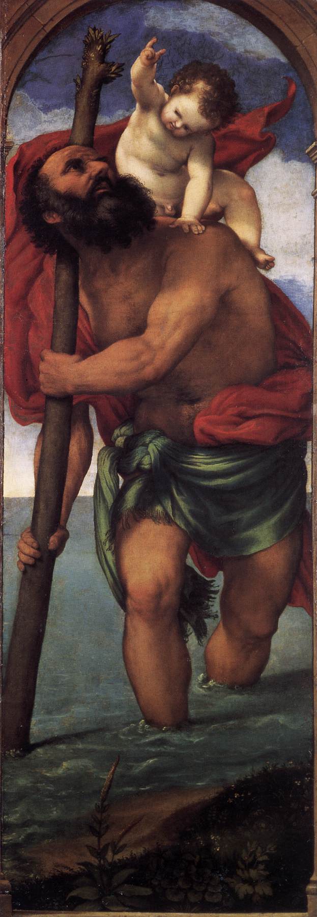 Heiliger Christophorus - Lorenzo Lotto