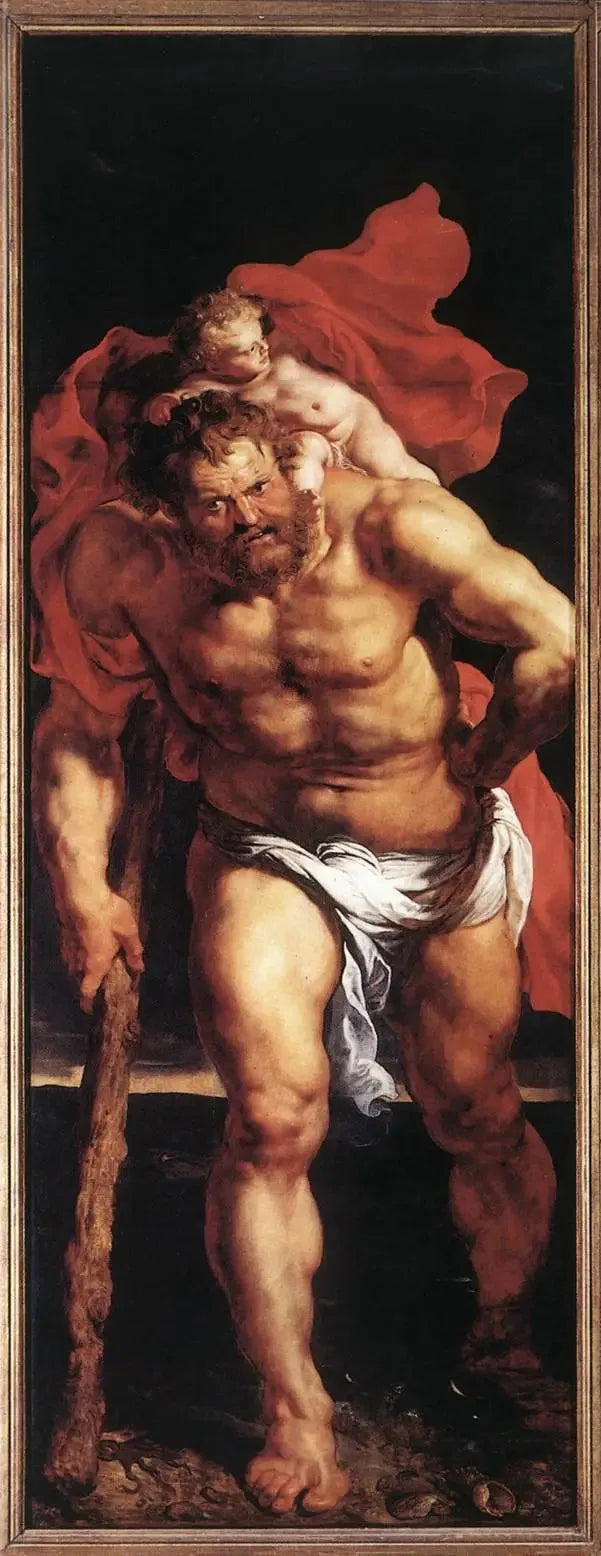 Sankt Christophorus (linke Außentür) - Peter Paul Rubens