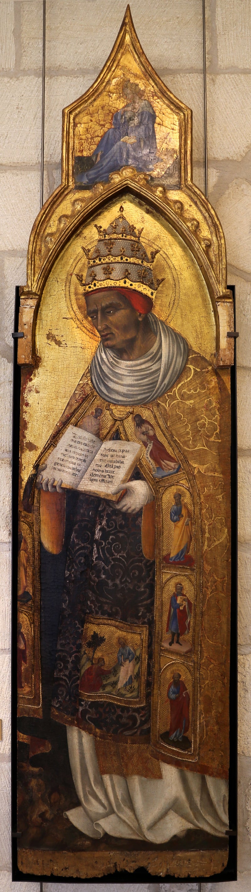 Saint Clément (oben: Die Jungfrau Verkündigung) - Giovanni di Paolo