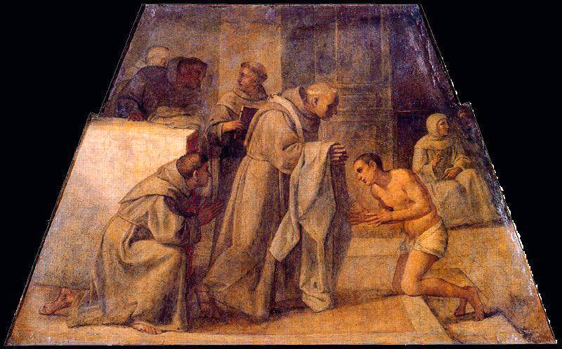 Der heilige Didaque von Alcalá, der das Franziskanerkleid empfängt - Annibale Carracci
