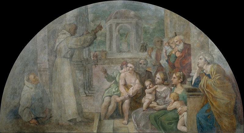 Heiliger Didaque predigt - Annibale Carracci