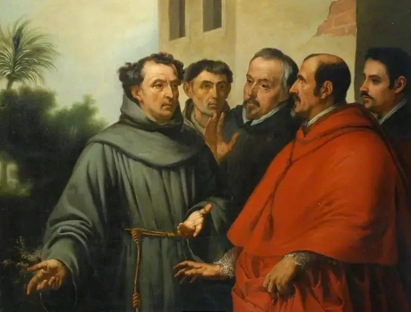 Saint Diego d'Alcalá im Ekstase vor dem Kreuz - Bartolomé Esteban Murillo