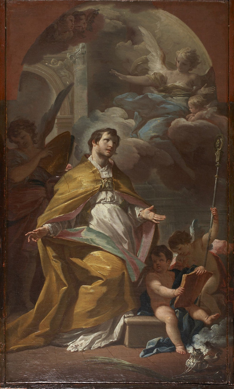Heiliger Bischof im Gebet - Corrado Giaquinto