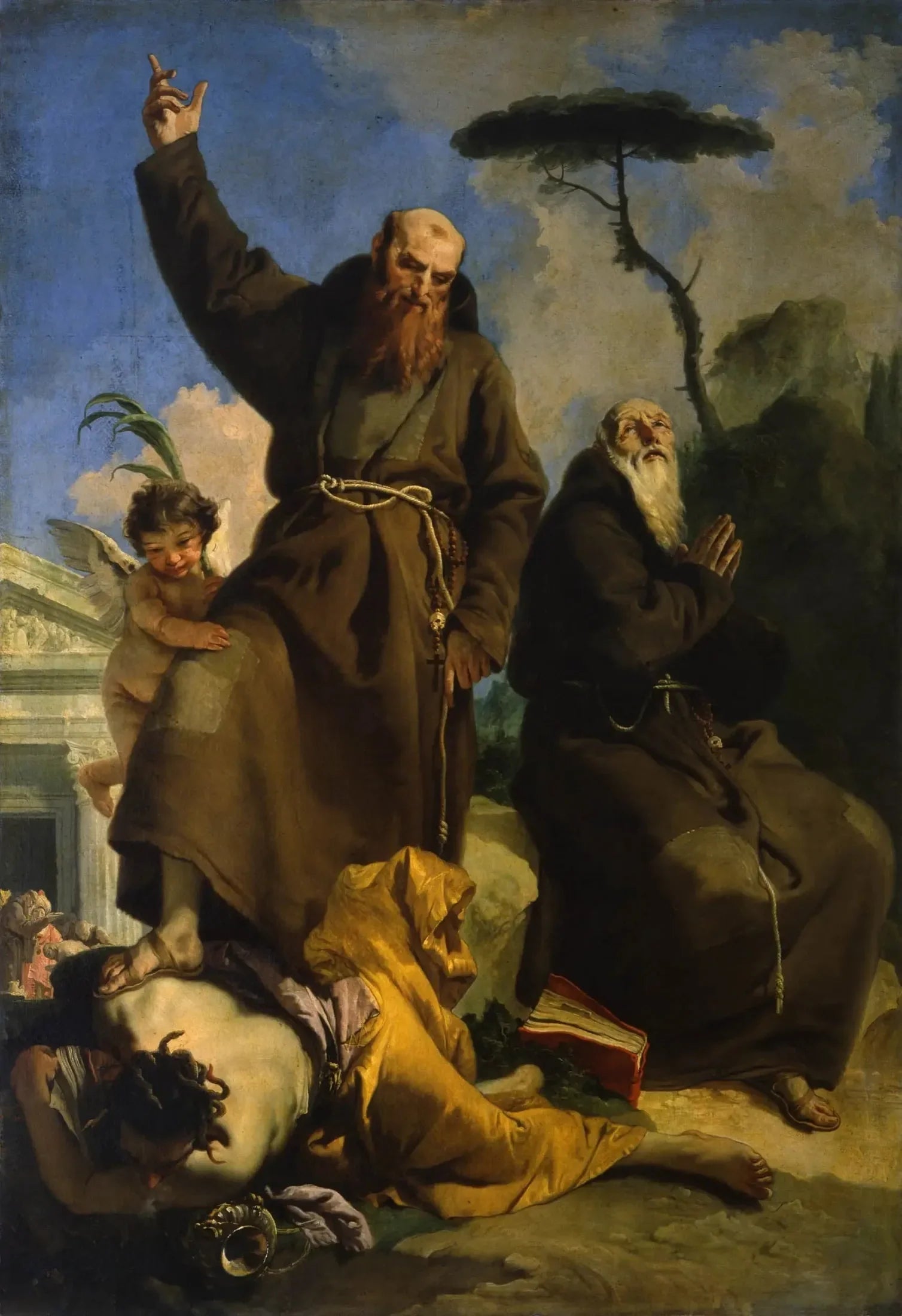 Saint Fidèle de Sigmarigen et Saint Joseph de Leonessa - Giovanni Battista Tiepolo image 1 reproduction artisanale de tableau