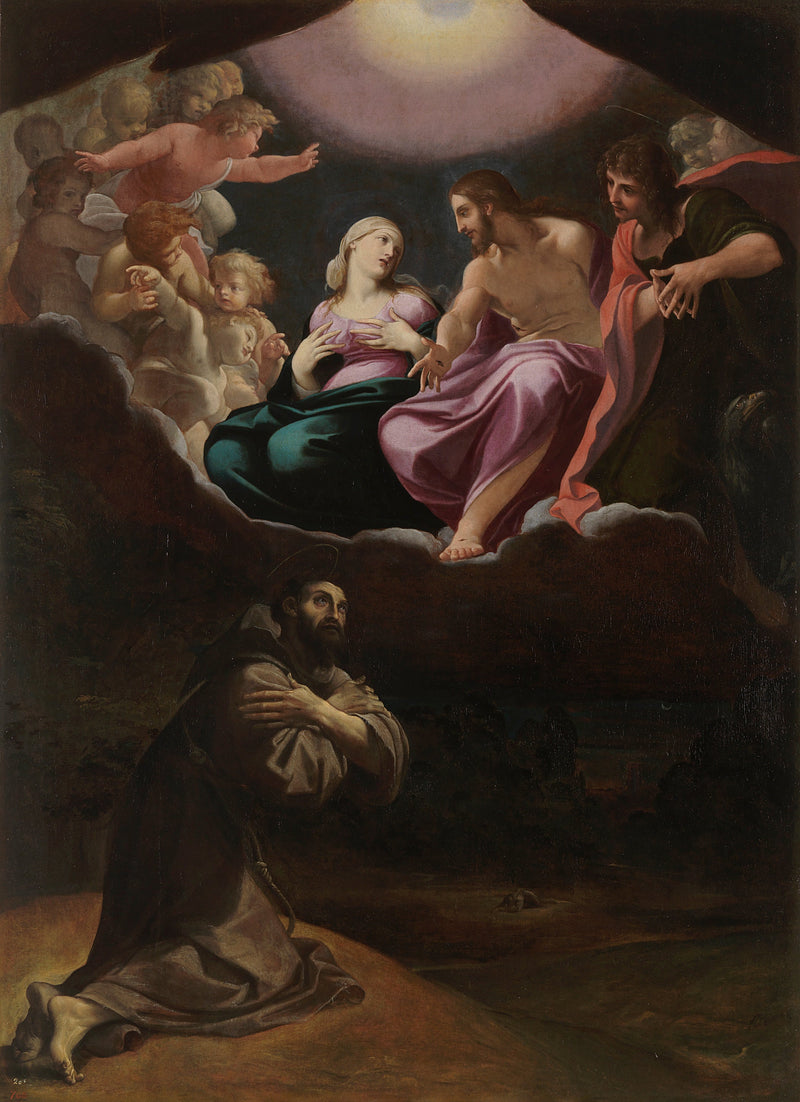 Franziskus von Assisi in der Portioncule - Ludovico Carracci