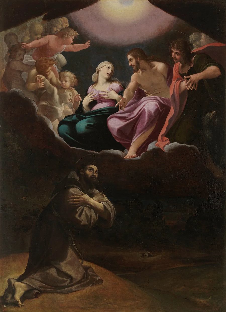 Franziskus von Assisi in der Portioncule - Ludovico Carracci