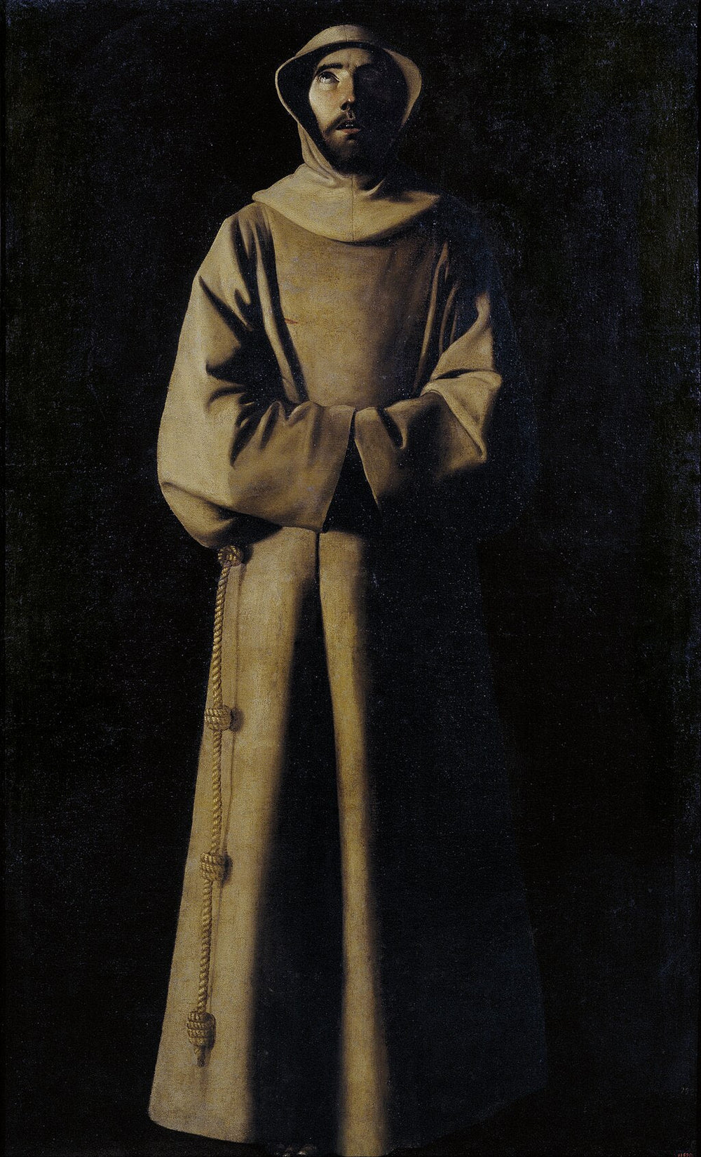 Saint François d'Assise selon la vision du pape Nicolas V - Francisco de Zurbarán image 1 tableau peint à l’huile sur toile