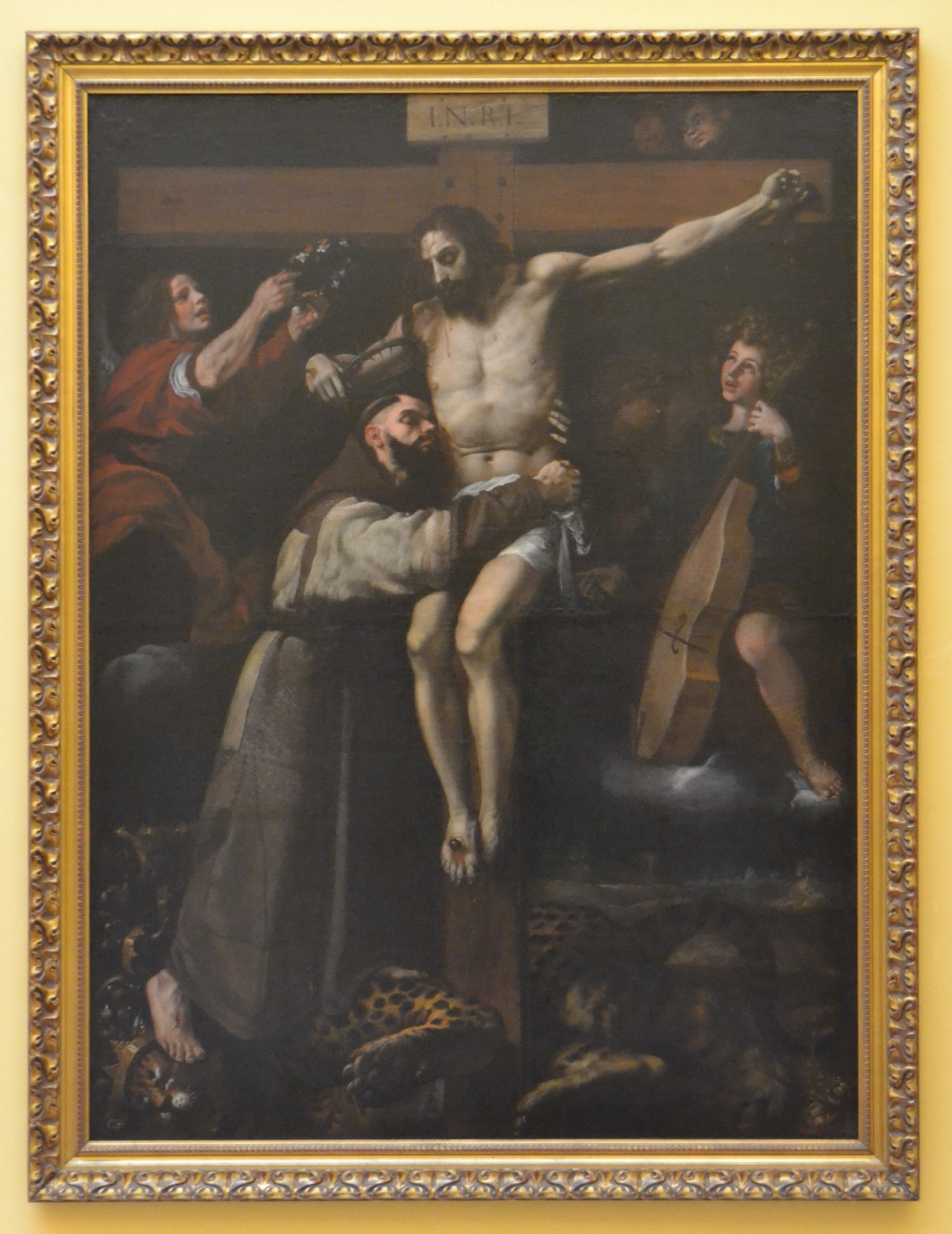 Saint François d’Assise embrassant le Christ sur la croix - Francisco Ribalta - Alpha Reproduction