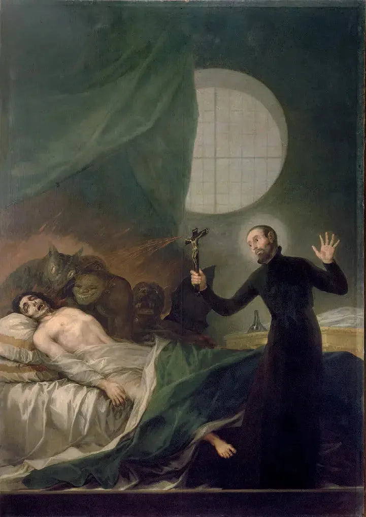 Der heilige Franz von Borgia und der unverbesserliche Sterbende - Francisco de Goya