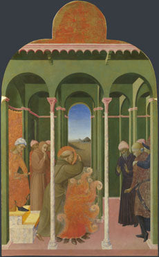 Heiliger Franz von Assisi vor dem Sultan - Stefano di Giovanni (Sassetta)