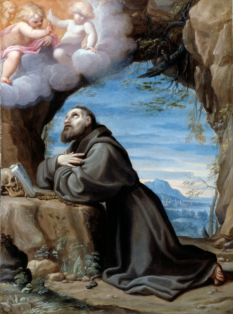 Heiliger Franziskus in Meditation - Ludovico Carracci