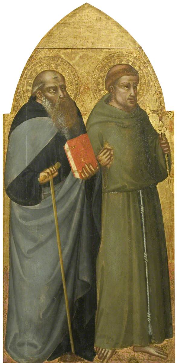 Heiliger Franziskus und Heiliger Antonius Abt - Bicci di Lorenzo