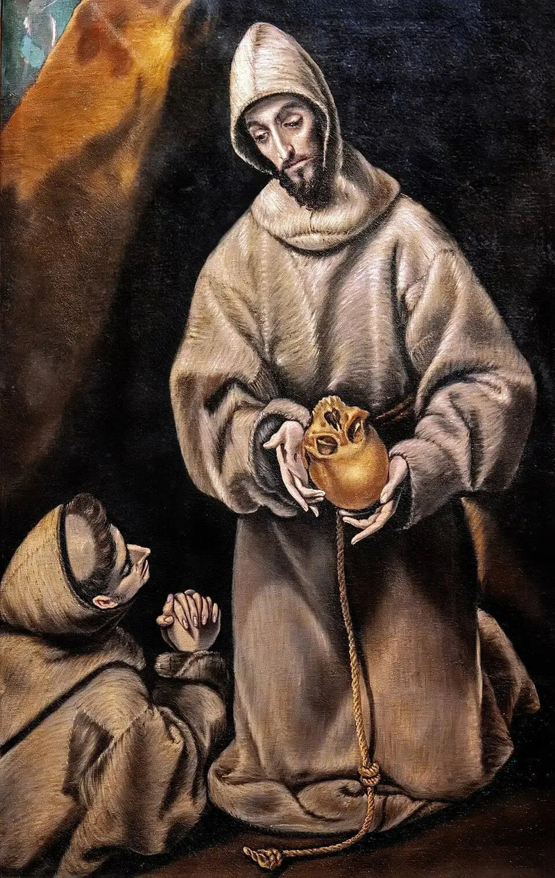 Saint François und Bruder Léon - El Greco