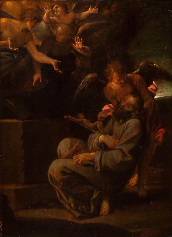 Bewusstloser Franz von Assisi - Annibale Carracci
