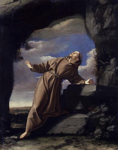 Heiliger Franziskus empfängt die Stigmata - Orazio Gentileschi
