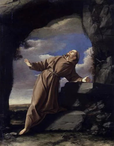 Heiliger Franziskus empfängt die Stigmata - Orazio Gentileschi