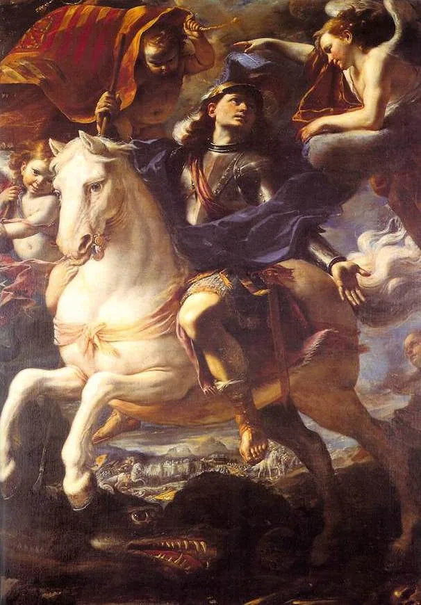 Heiliger Georg auf Pferd - Mattia Preti