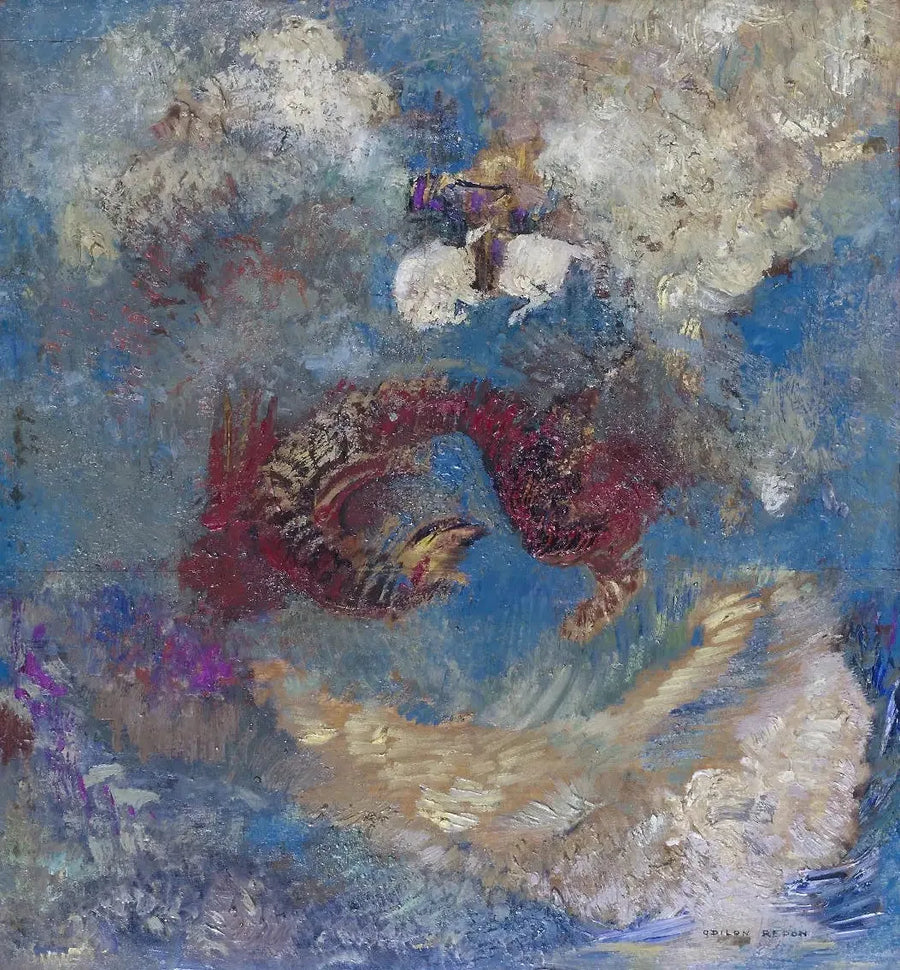 Sankt Georg und der Drache - Odilon Redon