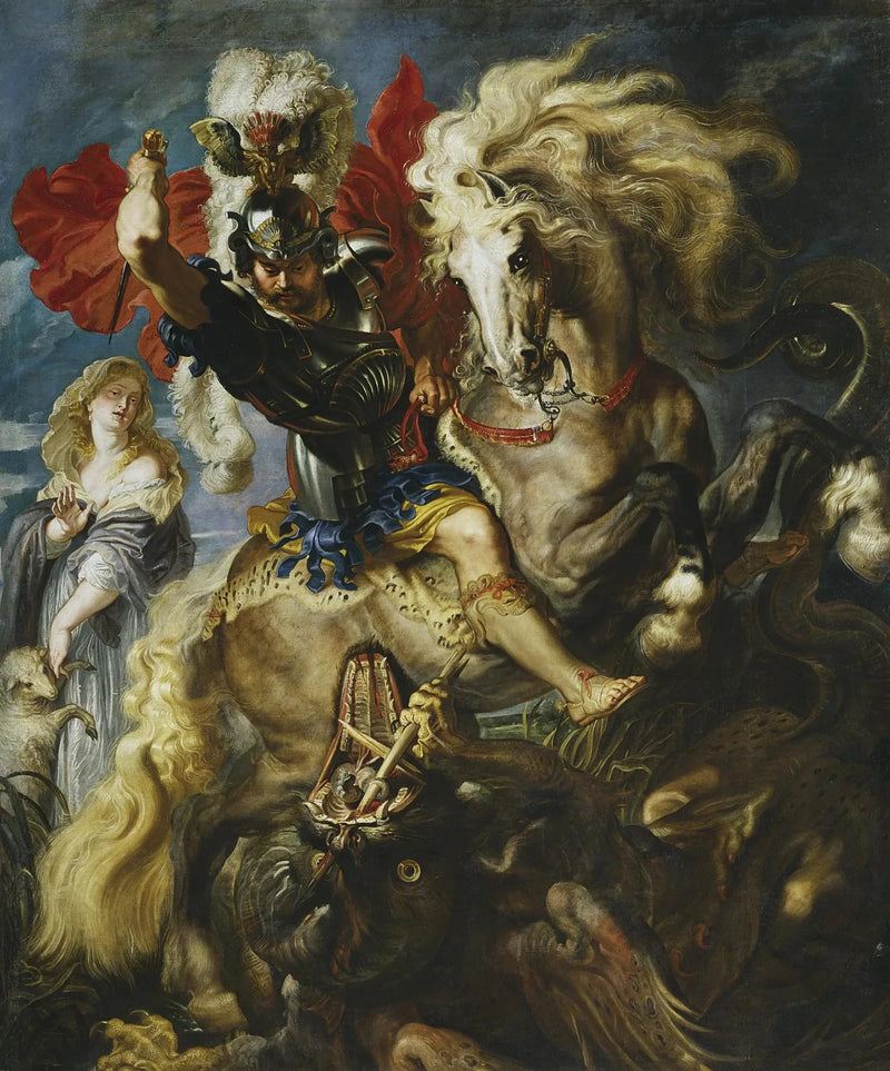 Sankt Georg und der Drache - Peter Paul Rubens