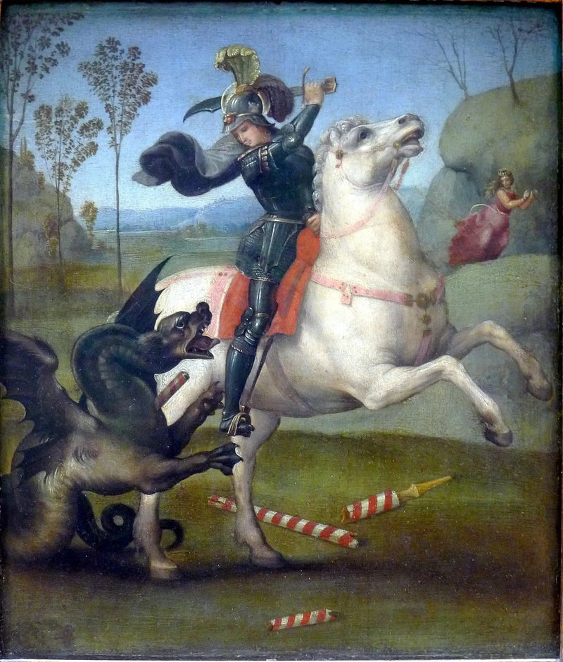 Sankt Georg und der Drache - Raphael Sanzio