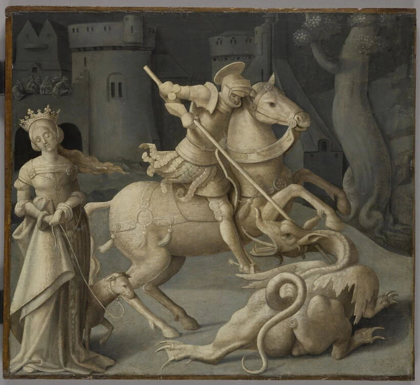 Saint Georges terrassant le dragon - Grégoire Guérard