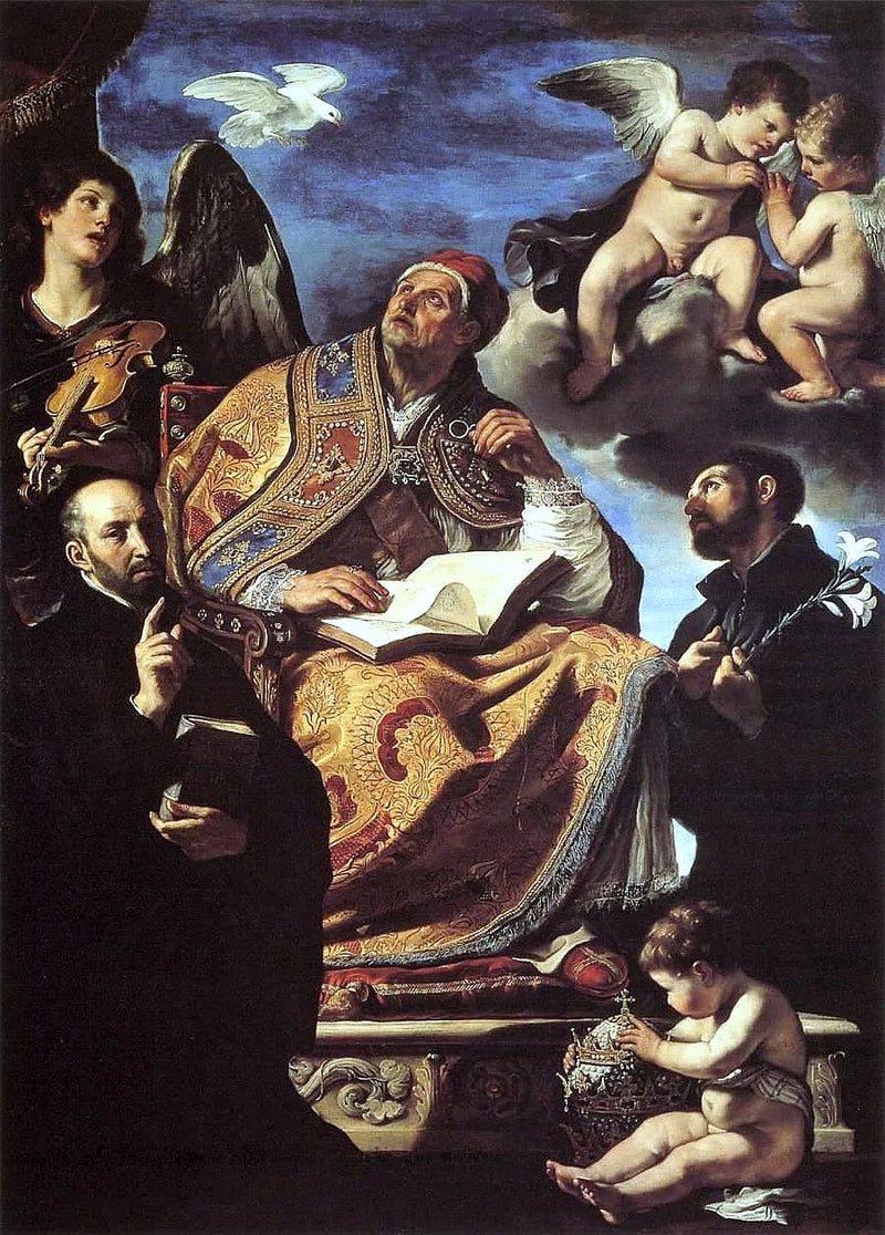 Saint Gregor der Große mit den jesuitischen Heiligen - Guercino