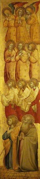 Saint Jacques und (?) Saint André mit Engeln - Olivuccio di Ciccarello