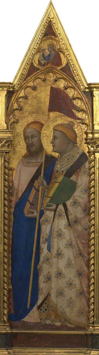 Heiliger Jakobus der Ältere und Heiliger Stephan (Polyptychon, Tafel 5 von 5) - Bernardo Daddi