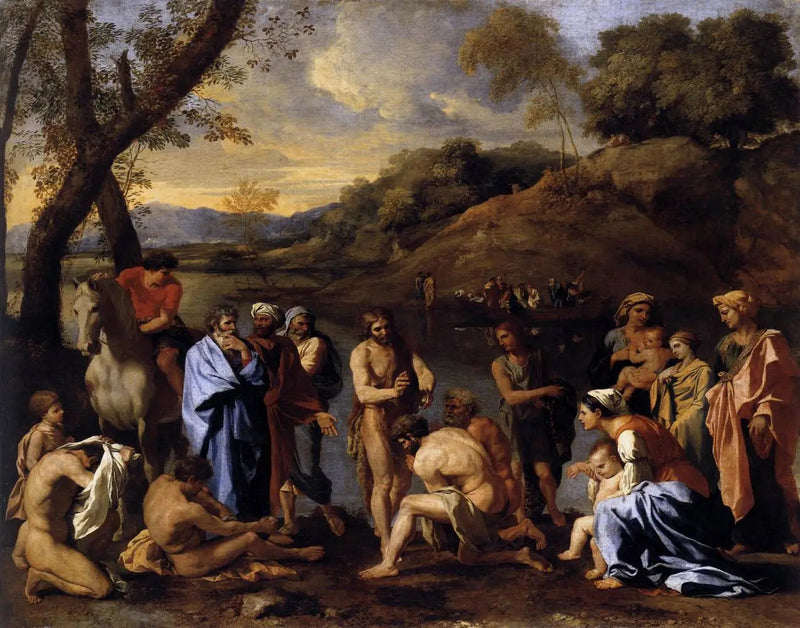 Johannes der Täufer das Volk taufen - Nicolas Poussin
