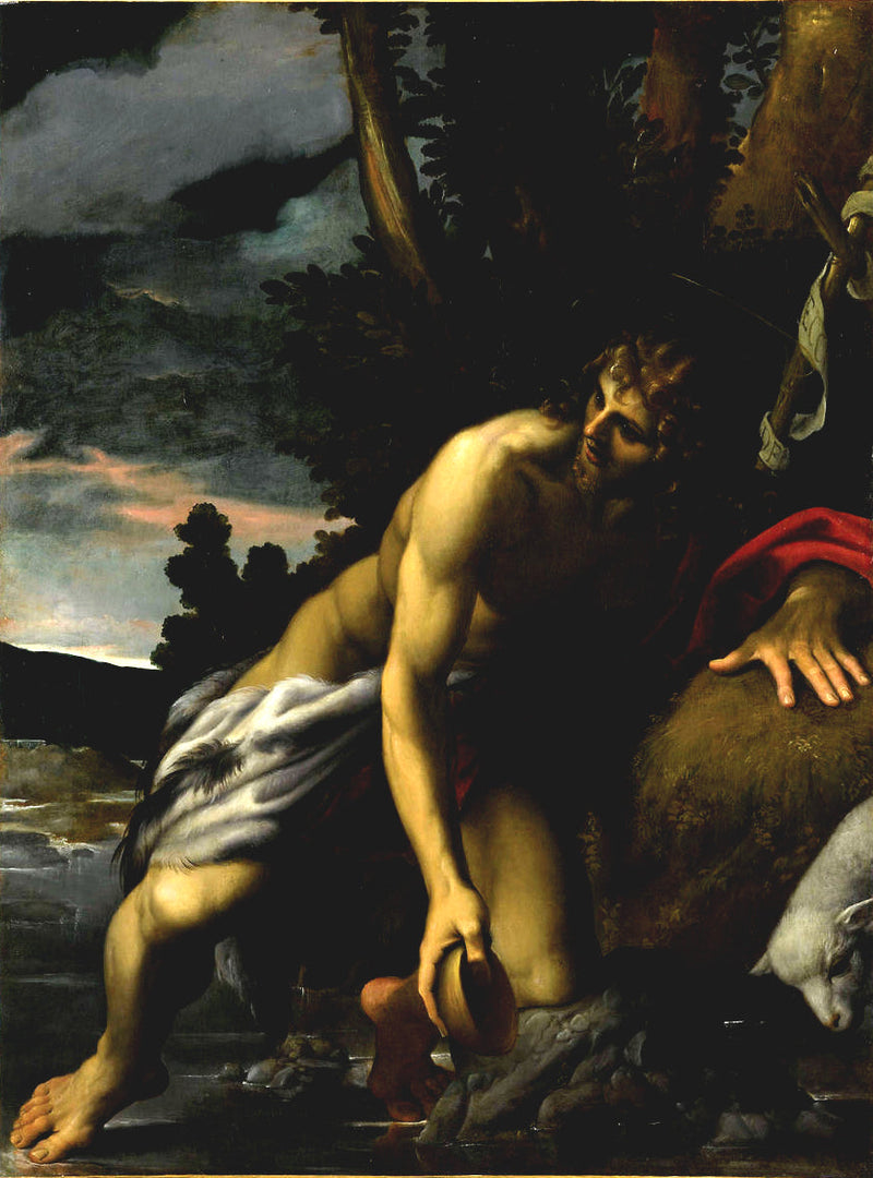 Johannes der Täufer an der Quelle - Ludovico Carracci