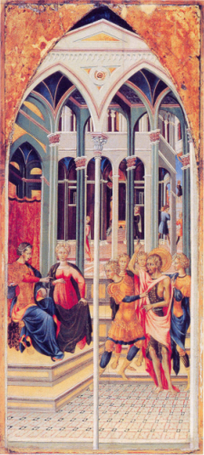 Johannes der Täufer beschuldigt Herodes - Giovanni di Paolo