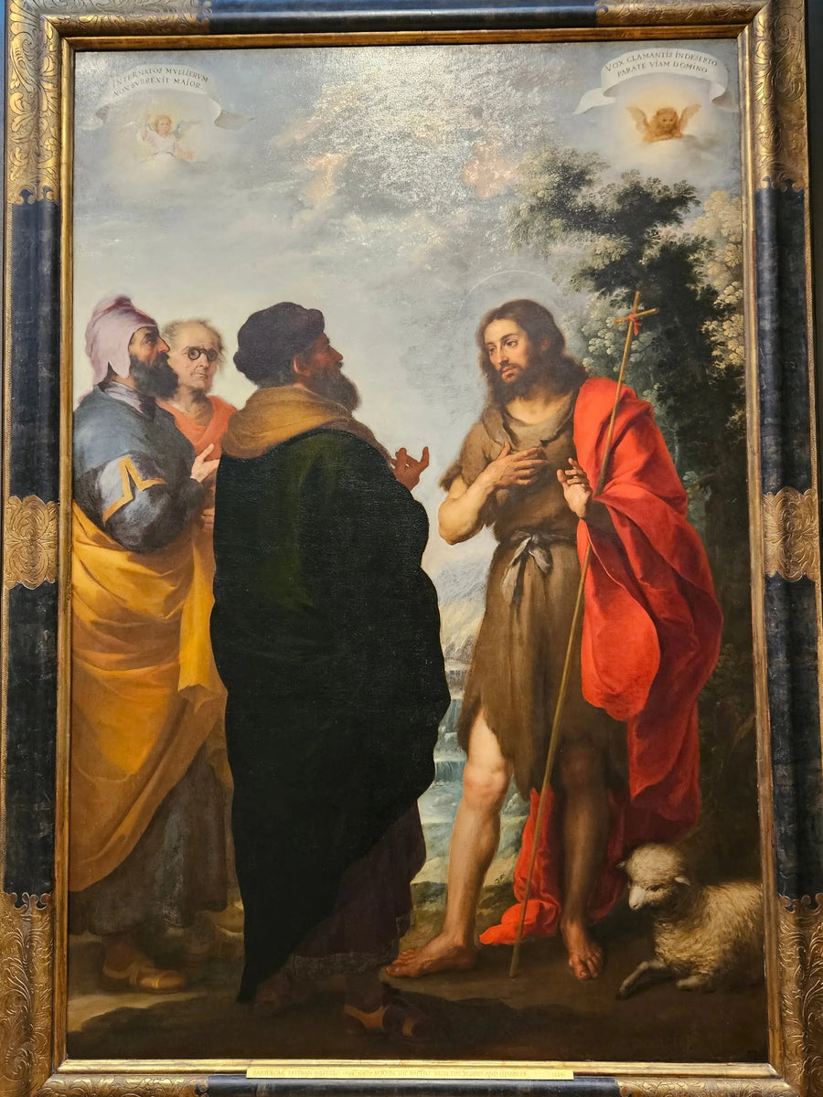 Johannes der Täufer mit den Schriftgelehrten und Pharisäern - Bartolomé Esteban Murillo