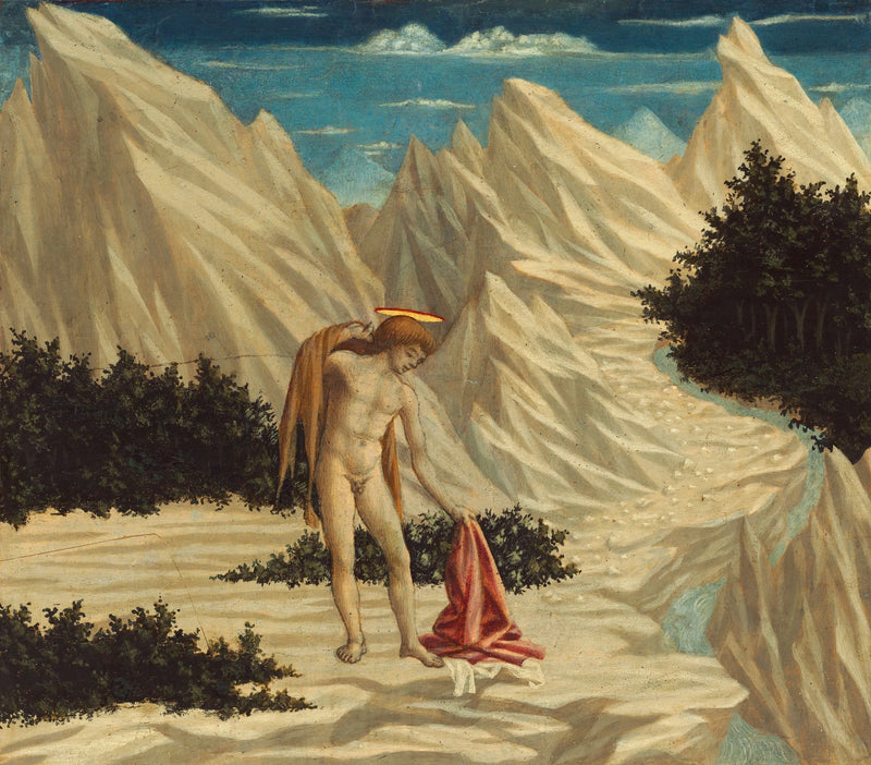 Johannes der Täufer in der Wüste - Domenico Veneziano