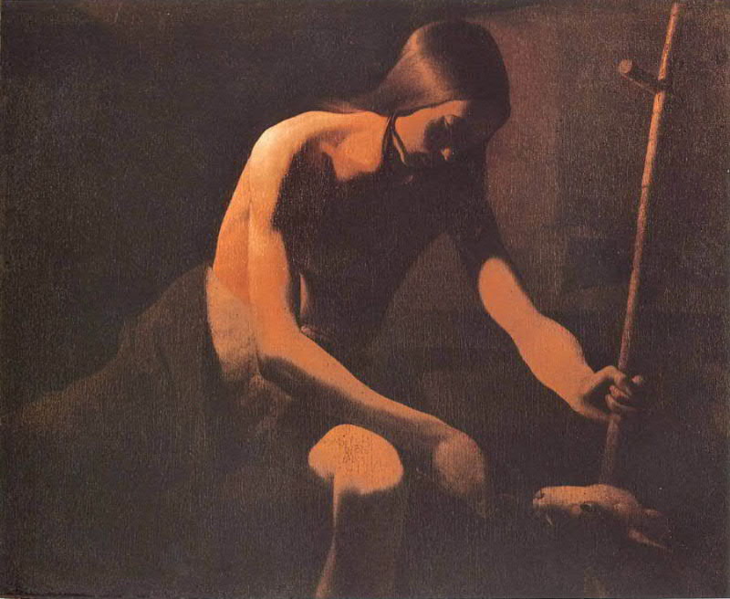 Johannes der Täufer in der Wüste - Georges de La Tour