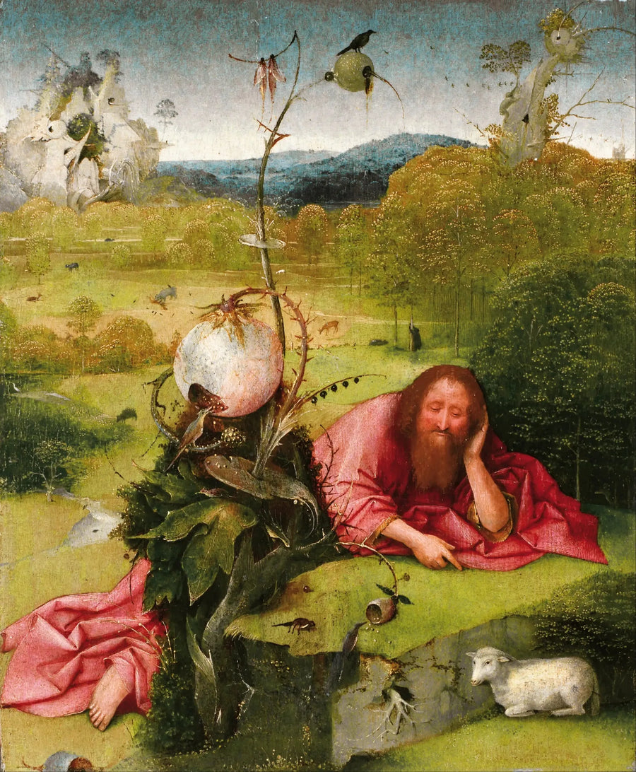 Johannes der Täufer in der Wüste - Hieronymus Bosch
