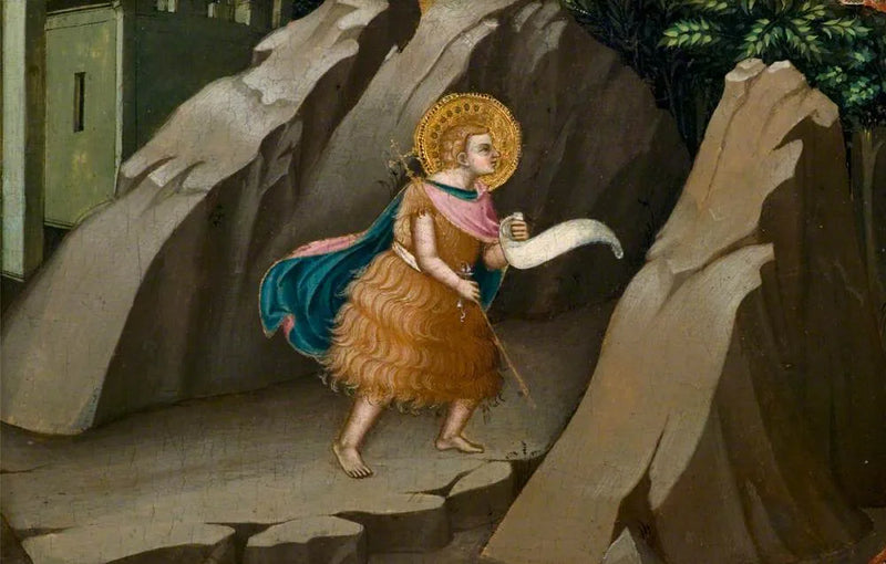 Johannes der Täufer tritt in die Wüste - Lorenzo Monaco